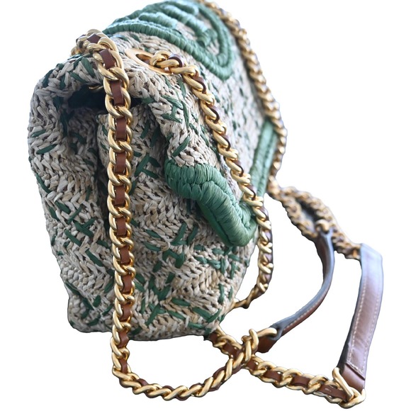 Tory Burch FLAMING Soft Straw Convertible Shoulder Bag - Picture 3 of 7
